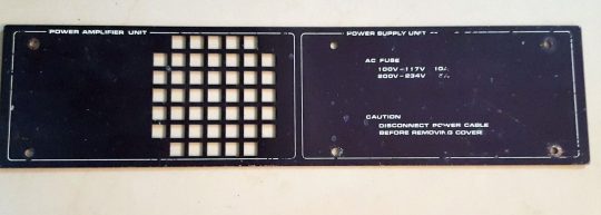 Yaesu FT-ONE - Aluminum Plate Back Part