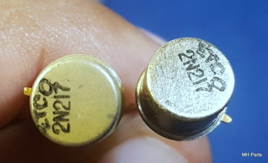 2 PCS ETCO Transistors  2N217 PNP POWER TRANSISTOR
