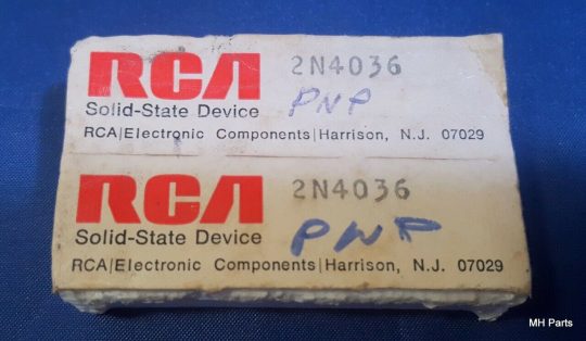 2 PCS Vintage Original RCA PNP TO-39 2N4036 NEW - Image 2