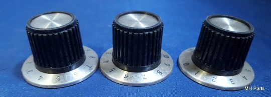 3 PCS Vintage Special Knobs Ham Radio 1.1/2 NOS - Image 2