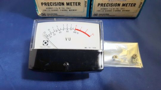 2 PCS Vintage CALECTRO GC Electronics DI 0930 VU Meter Level Indicator - NOS - NIB - Image 3