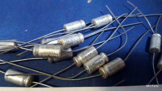 13 PCS Vintage Mallory 7809 5uf 50v Electrolytic Axial Capacitor NOS - Image 2