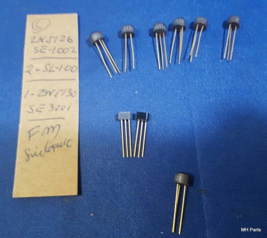 7 PCS Vintage Firchild Transistor 2N5126 NPN 20V 30MA SE-1002 NEW