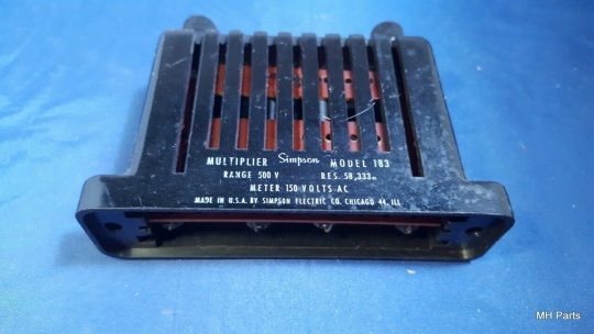 5 PCS SIMPSON 183 MULTIPLIER RESISTOR 2000 DC V - NEW, NO BOX - RES. 4 MEG - Image 3