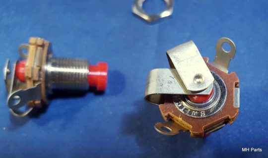 20 PCS Special Vintage Switchcraft Ham Radio Push Button Red NOS - Image 3