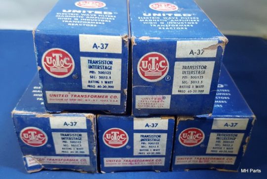 1 PCS Vintage United Transformer co Transistor Interstage A-37 NEW - Image 3