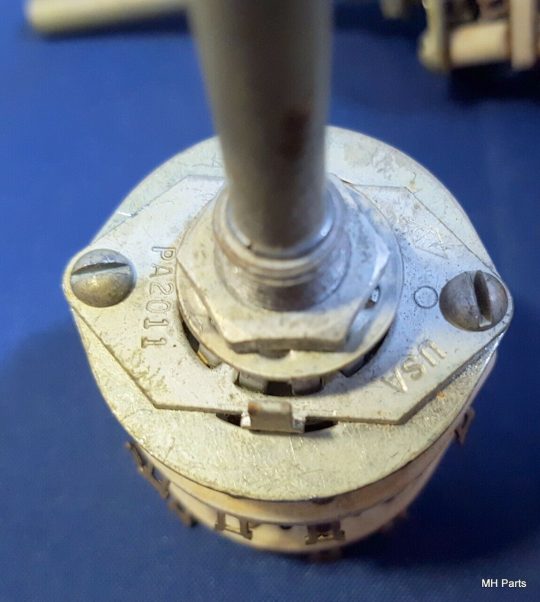 2 PCS Vintage CENTRALAB,INC PA-2011 4 POL-6 POS NON SHORTING SWITCH - Image 4
