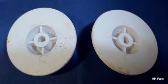 2 PCS Vintage Hard Stove or Air Knob Button NOS - Image 2