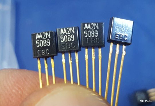 4 PCS 2N5089 Transistors Bipolar BJT NPN 25V 50mA TO-92 new