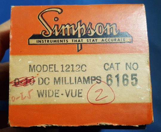 NOS SIMPSON 0-25 DC Micro Amperes Meter 1212C NOS - Image 4