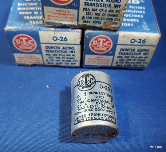 1 PCS Vintage United Transformer co Ouncer Audio Transistor O-26 NEW
