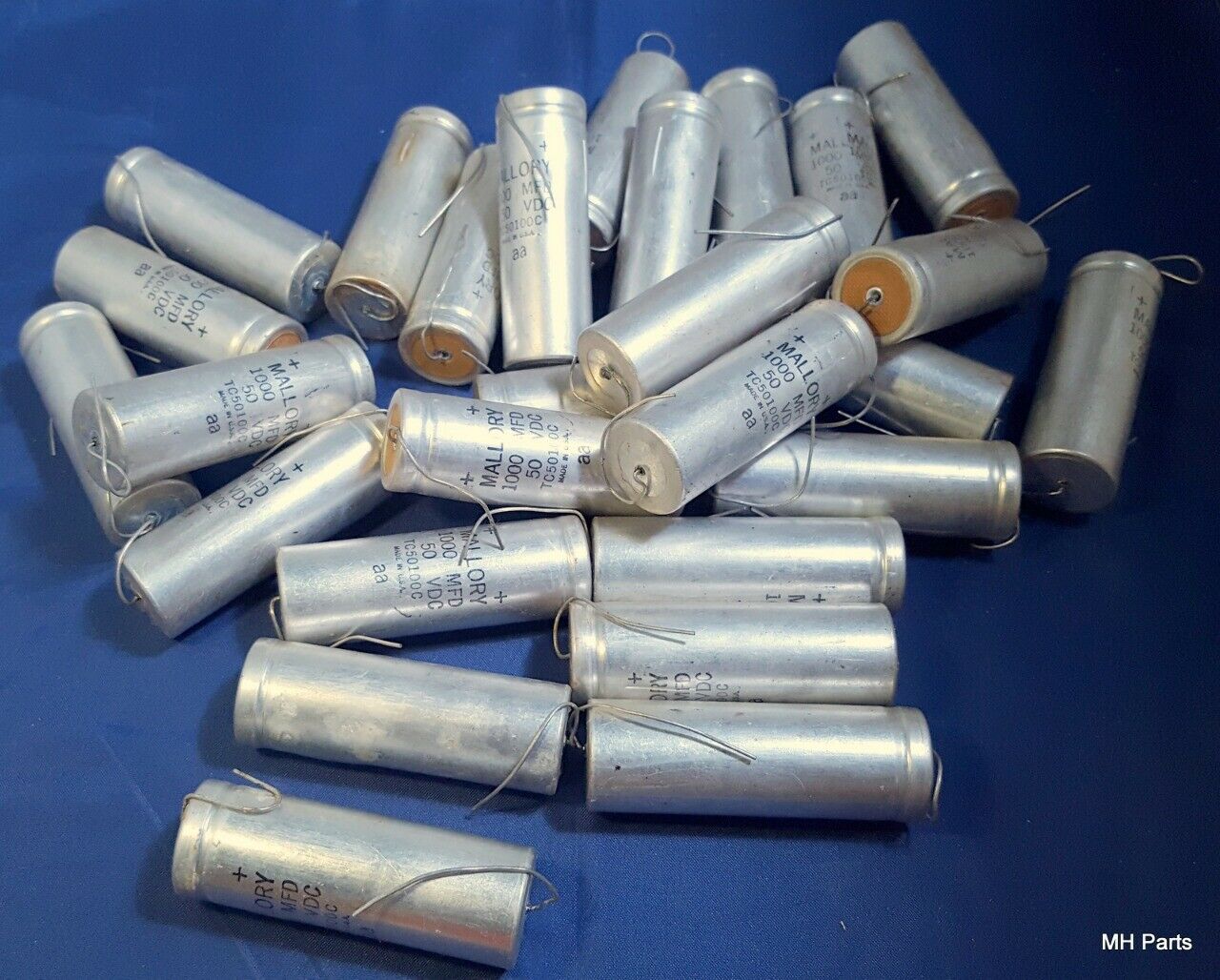 5 PCS Vintage Mallory Electrolytic Capacitor Type BB 1000 MFD 50 VDC