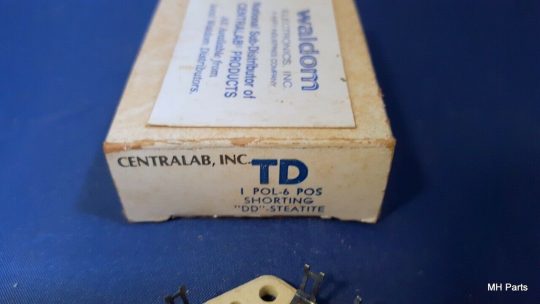 1 PCS Centralab TD Ceramic Wafer DD Switch 1 POL- 6 POS NOS - Image 4