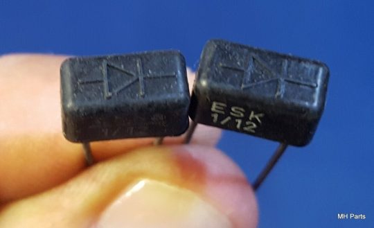 2 PCS Vintage High Voltage Diode ESK 1/12 NEW