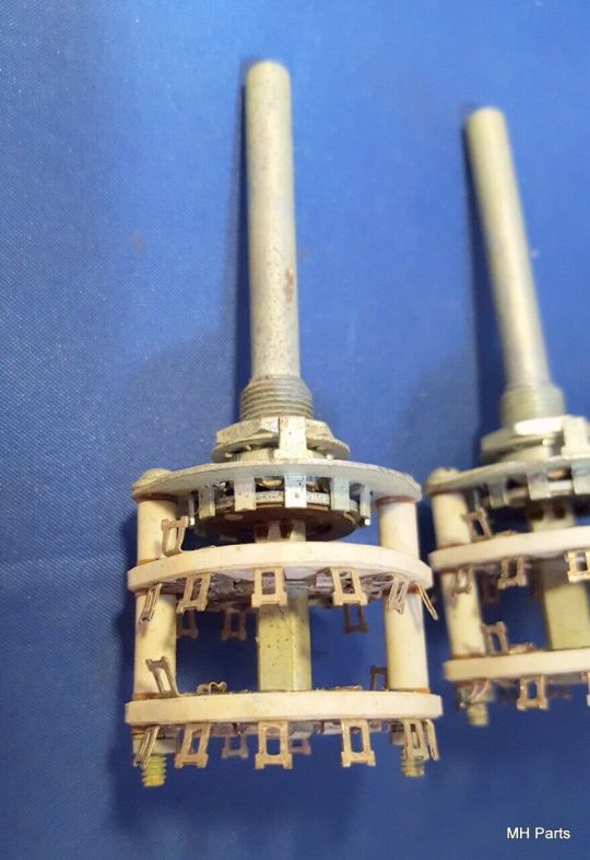 2 PCS Vintage CENTRALAB,INC PA-2011 4 POL-6 POS NON SHORTING SWITCH - Image 2