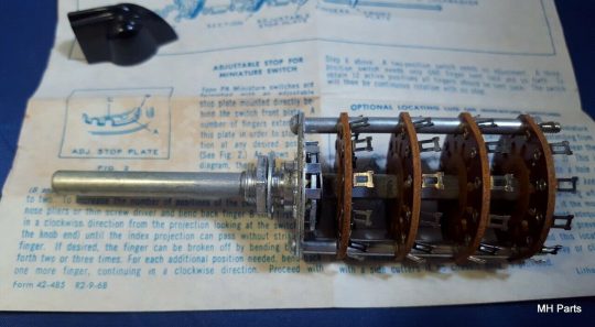 1 PCS Vintage Centralab PA-1027 8 POL 5 POS Switch