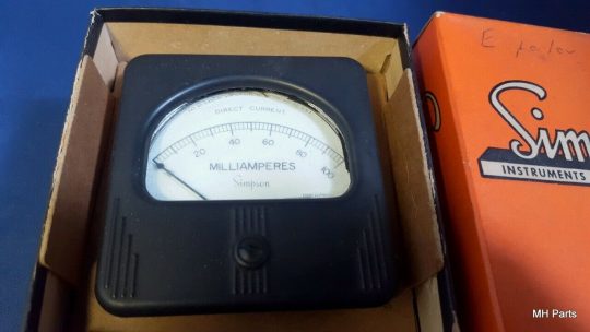 1 PCS Vintage SIMPSON DIRECT CURRENT MILLIAMPERES METER 0-100 NEW - Image 2