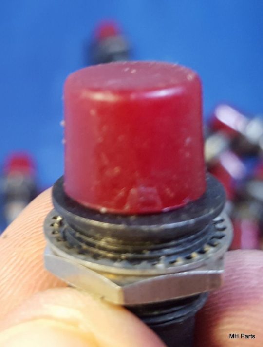 5 PCS Vintage Mini Red Pilot Light Indicator Lamp NOS - Image 4