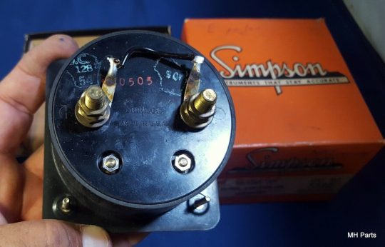 1 PCS Vintage SIMPSON DIRECT CURRENT MILLIAMPERES METER 0-100 NEW - Image 3
