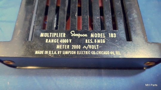 5 PCS SIMPSON 183 MULTIPLIER RESISTOR 2000 DC V - NEW, NO BOX - RES. 4 MEG - Image 2