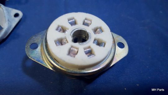 14 PCS Vintage Assorted  Ceramic Tube Sockets 8 Pin Hard Find NOS - Image 3