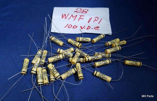 28 PCS Vintage .1uf  Poly Film CDE WMF1P1 10% Axial Lead NOS