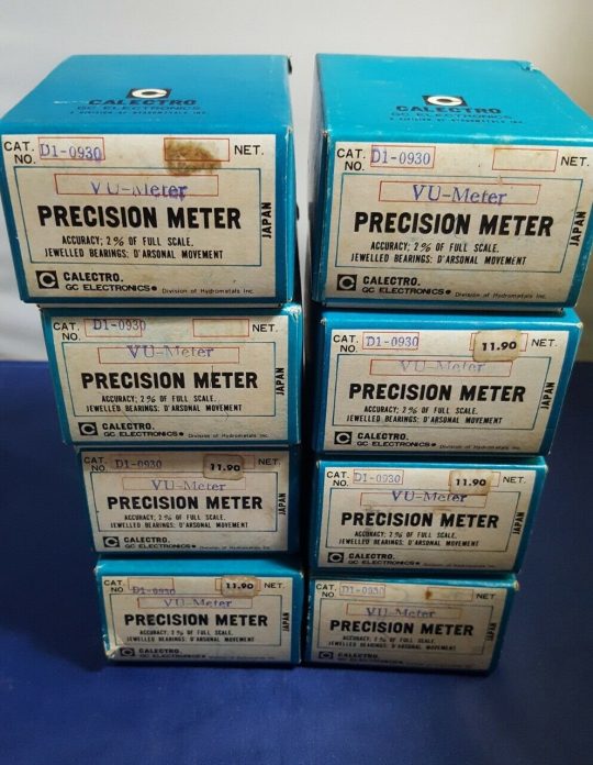 2 PCS Vintage CALECTRO GC Electronics DI 0930 VU Meter Level Indicator - NOS - NIB - Image 5