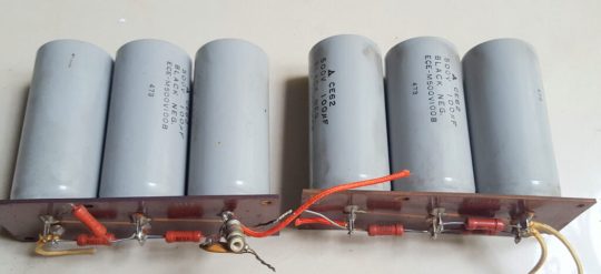 Yaesu FL-2100 Original Capacitors with boards