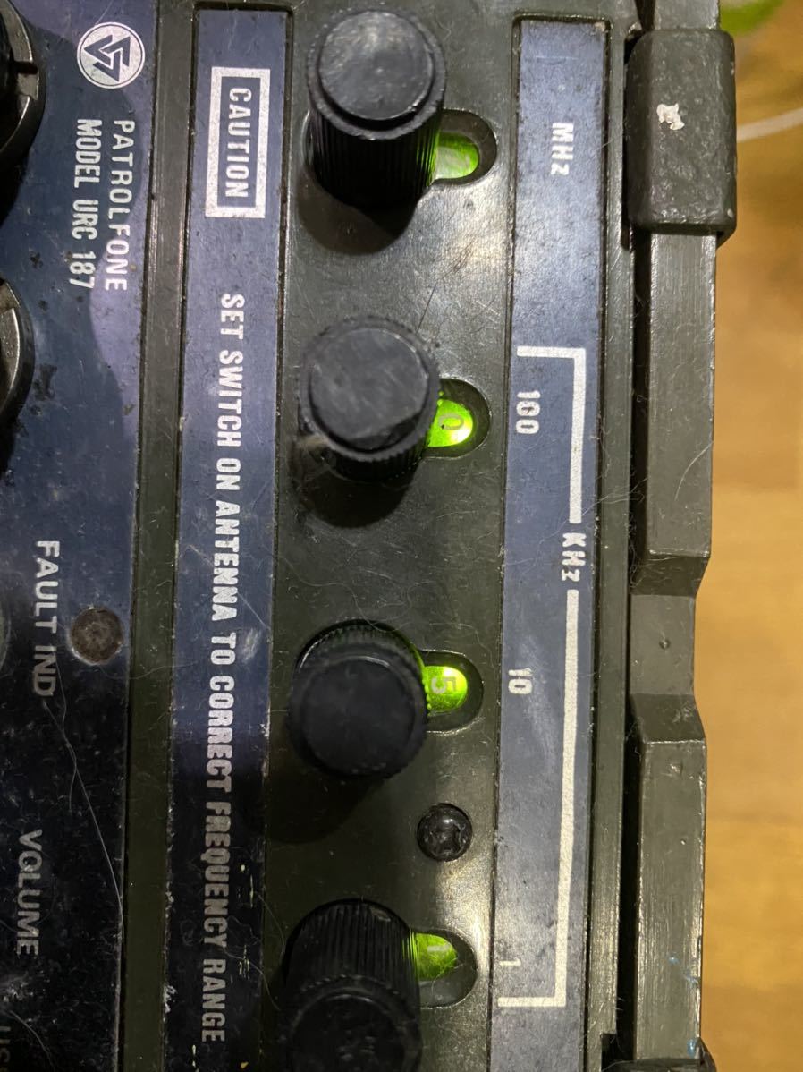 Patrolfone URC187 Vintage Military Surplus HF Transceiver Made in the Philippines. Similar to