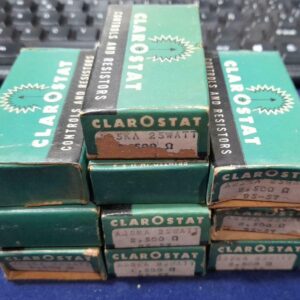 3 UND CLAROSTAT A-25-KA ~ 25W 2.5K OHM  CERAMIC POWER RESISTOR ~ NOS