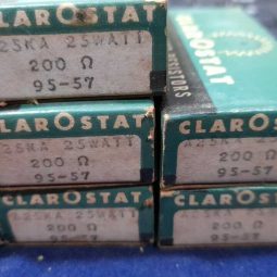 3 UND CLAROSTAT A-25-KA ~ 25W 200 OHM  CERAMIC POWER RESISTOR ~ NOS 1