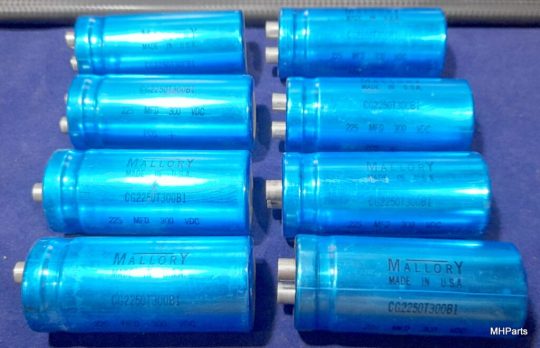 Cubic 1500ZA Original Capacitors 225 mfd @300VDC Used Lot