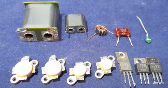 Yaesu FT-707 Mix Lot Parts Include Final Transistors 2SC2290 and 2SC2395 Used