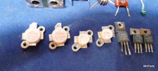 Yaesu FT-707 Mix Lot Parts Include Final Transistors 2SC2290 and 2SC2395 Used