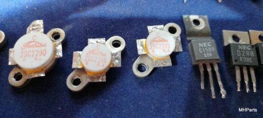 Yaesu FT-707 Mix Lot Parts Include Final Transistors 2SC2290 and 2SC2395 Used