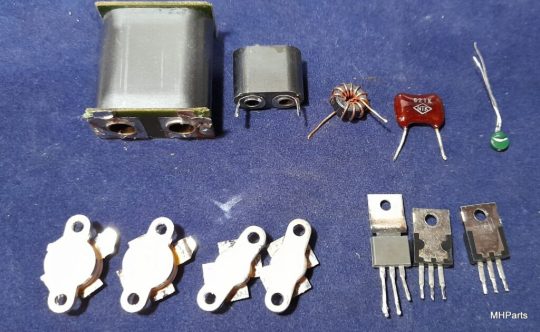 Yaesu FT-707 Mix Lot Parts Include Final Transistors 2SC2290 and 2SC2395 Used