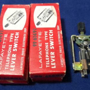 2 UND LAFAYETTE Telephone Type Lever SWITCH 99-61491 NOS