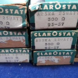 3 UND CLAROSTAT A-25-KA ~ 25W 300 OHM  CERAMIC POWER RESISTOR ~ NOS 1