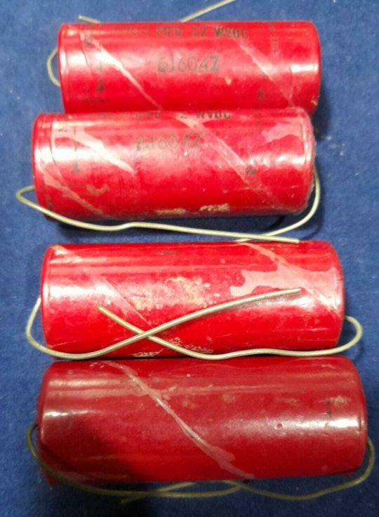 3 UND DYNACO Long Life Capacitor 1000 MFD 12 WVDC NOS