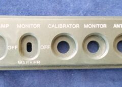 Icom IC-751A Original Platic Panel Monitor Used