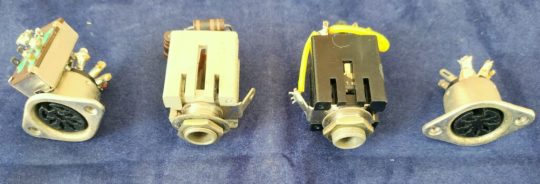 Kenwood TS-120S Original Connectors Lot Used