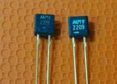 4 PCS Vintage Mv2209 Gold Motorola Varicap Diodes NOS
