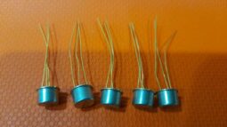 5 PCS Original Vintage Calectro K4-507 NPN NOS Gold Pin 1