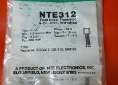 4 PCS NTE Original NTE312 Field Effect Transistor N-ch, JFET,VHF/Mixer