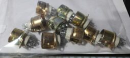 10 PCS Vintage Ceramic CINCH MFG TS102CO1 Tube Sockets Without Protector NOS