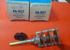 2 PCS Vintage CENTRALAB,INC PA-1021 6 POL-5 POS SWITCH NOS