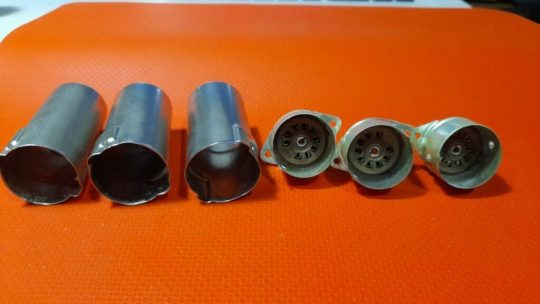 3 PCS Vintage CINCH MFG 9 Pin Complete Tube Sockets NOS