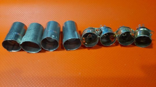 4 PCS Vintage CINCH MFG 7 Pin Complete TS102P01 Tube Sockets NOS