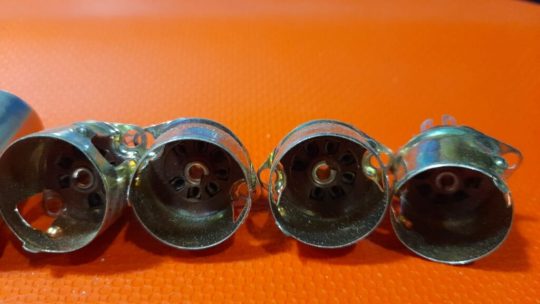 4 PCS Vintage CINCH MFG 7 Pin Complete TS102P01 Tube Sockets NOS - Image 2