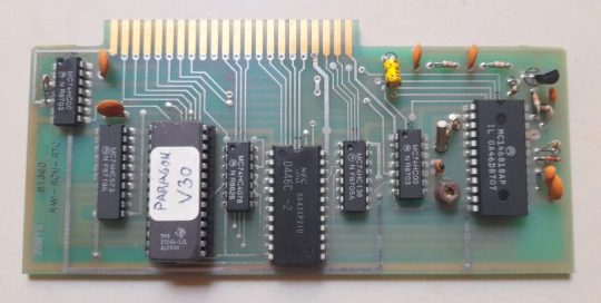 Ten Tec Parangon Original Ram Rom RTC Board 81360 Used